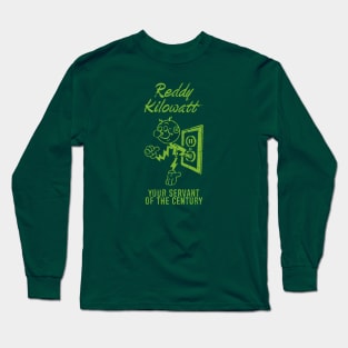 Reddy Kilowatt - Vintage Green Long Sleeve T-Shirt